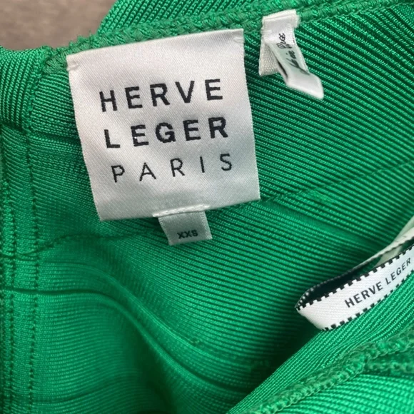 Cross Front V Neck Icon Mini Dress from Hervé Léger - Picture 4 of 4